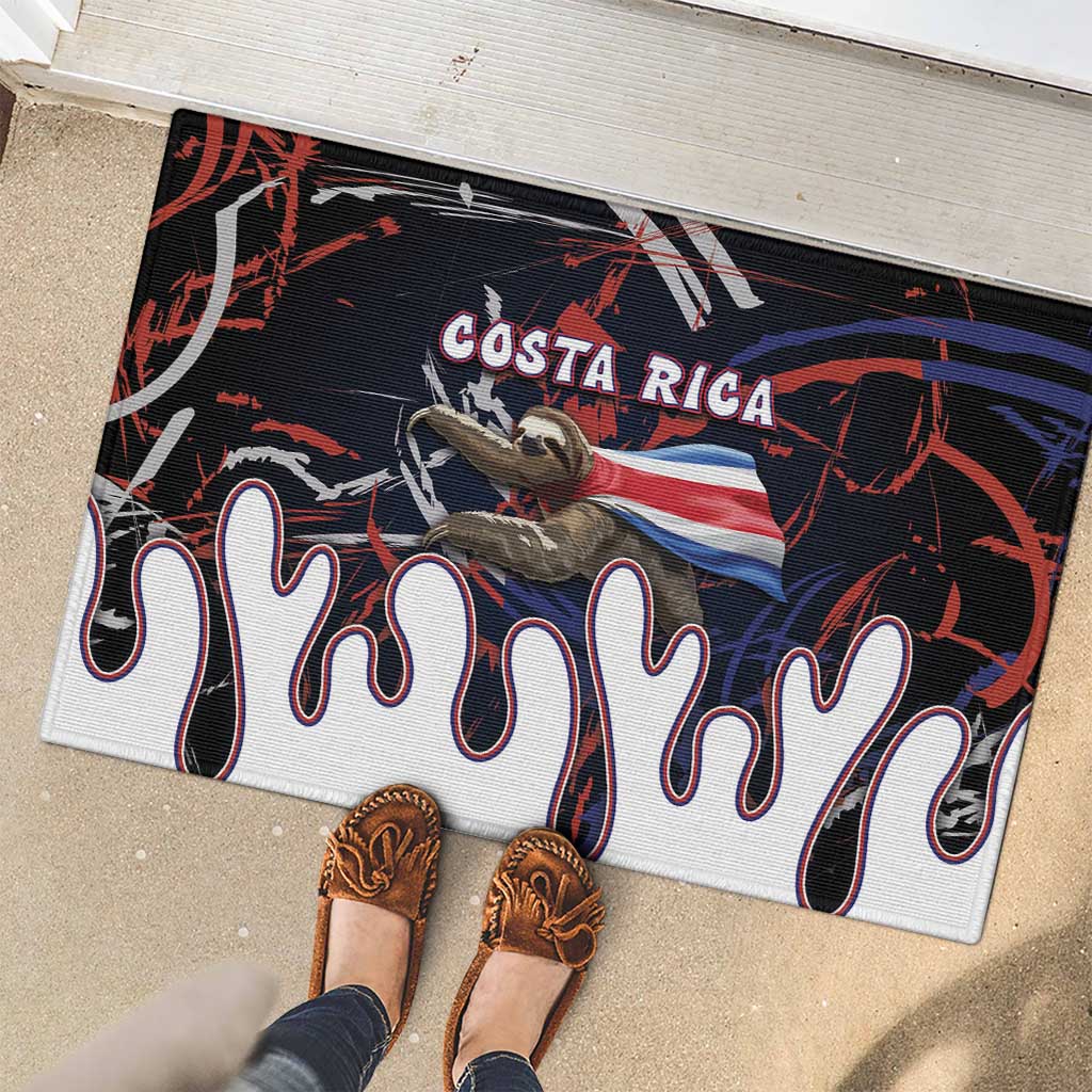 Costa Rica Rubber Doormat Flying Sloth - Wonder Print Shop