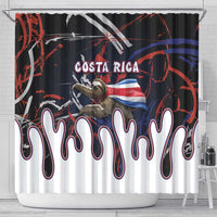 Costa Rica Shower Curtain Flying Sloth - Wonder Print Shop