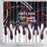 Costa Rica Shower Curtain Flying Sloth - Wonder Print Shop