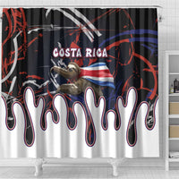 Costa Rica Shower Curtain Flying Sloth - Wonder Print Shop