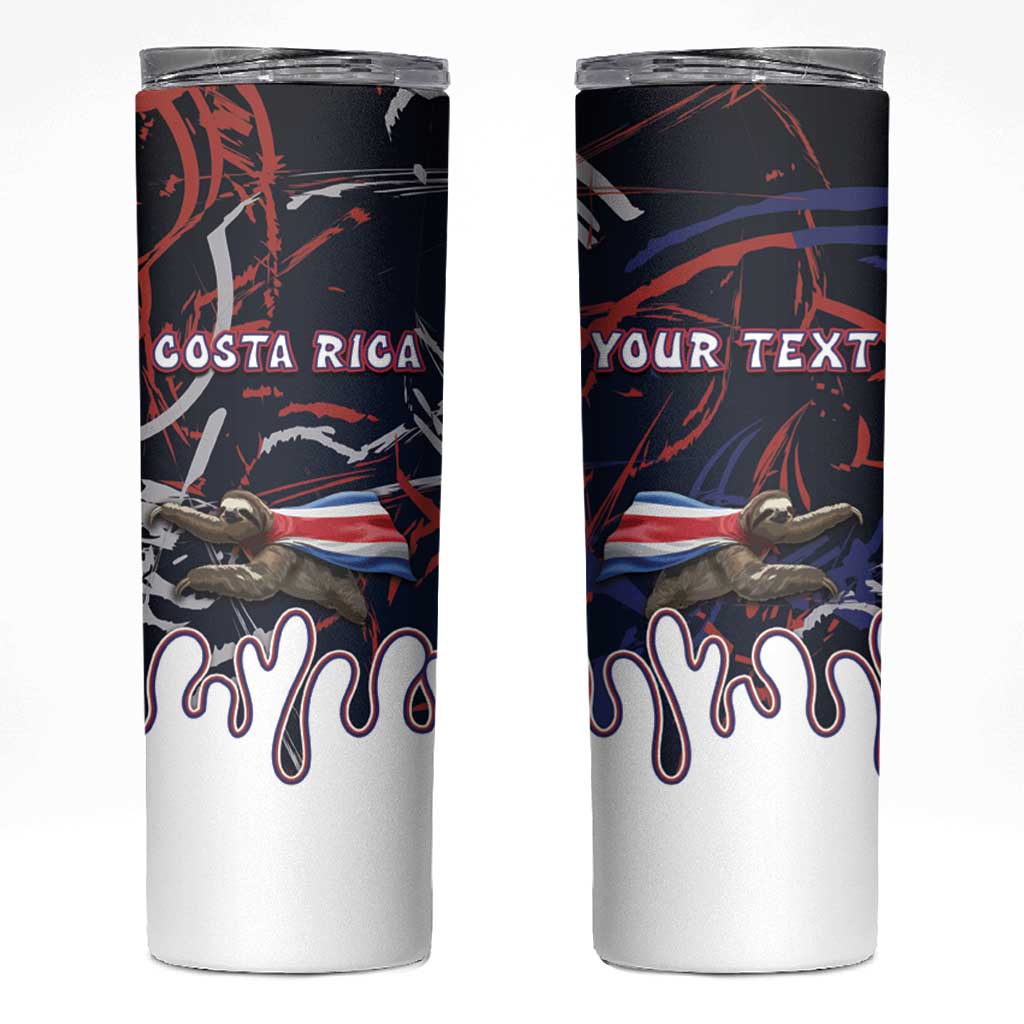 Personalized Costa Rica Skinny Tumbler Flying Sloth - Wonder Print Shop