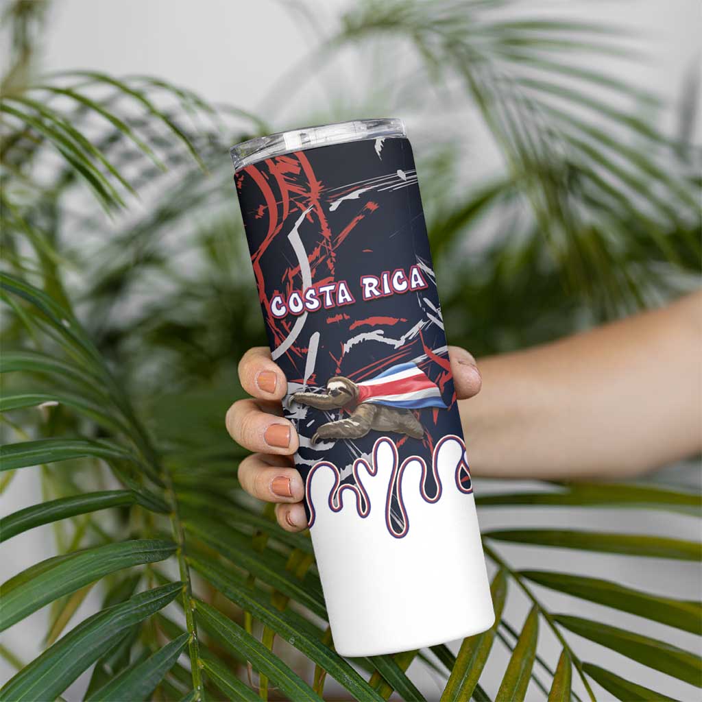 Personalized Costa Rica Skinny Tumbler Flying Sloth - Wonder Print Shop