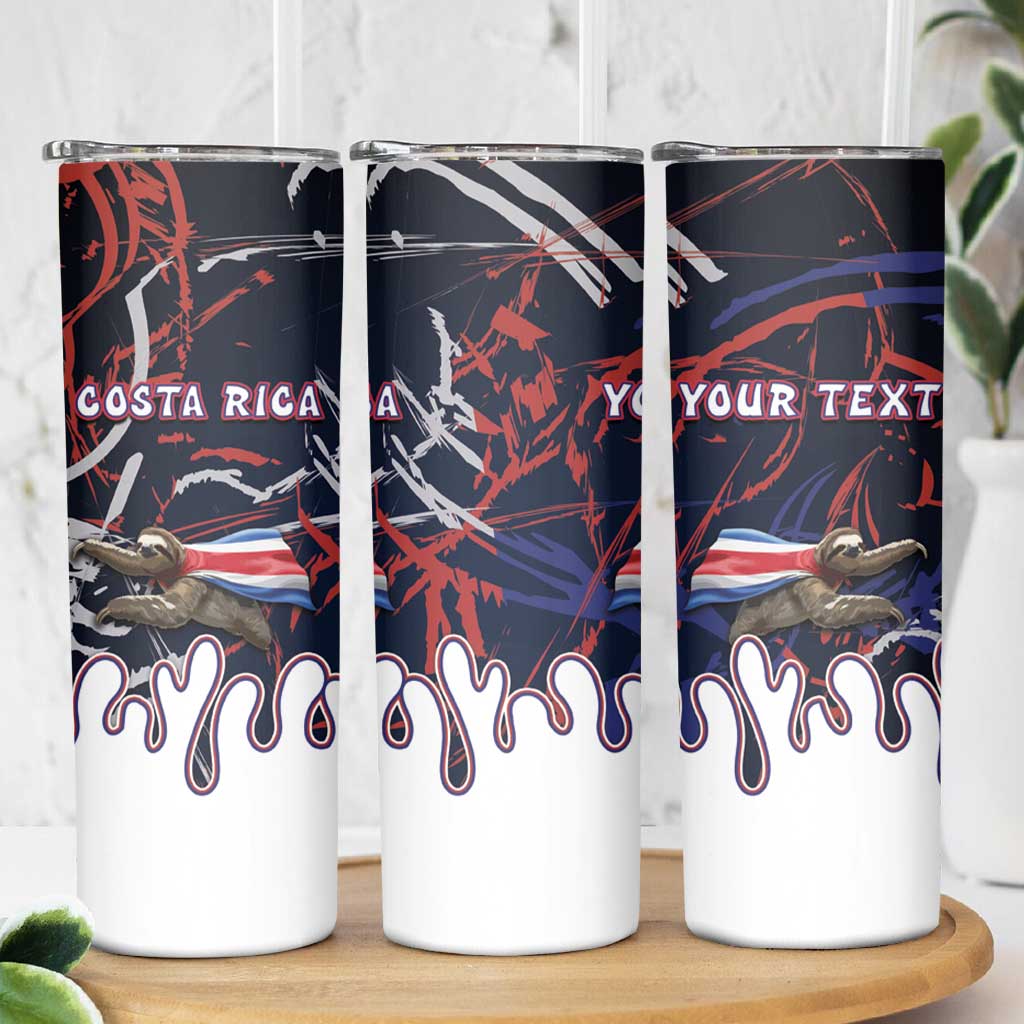 Personalized Costa Rica Skinny Tumbler Flying Sloth - Wonder Print Shop