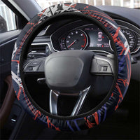 Costa Rica Steering Wheel Cover Flying Sloth - Wonder Print Shop