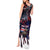 Personalized Costa Rica Tank Maxi Dress Flying Sloth - Wonder Print Shop