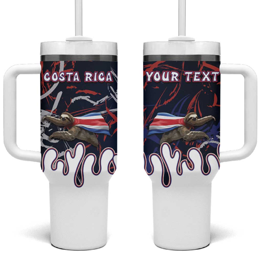 Personalized Costa Rica Tumbler With Handle Flying Sloth - Wonder Print Shop