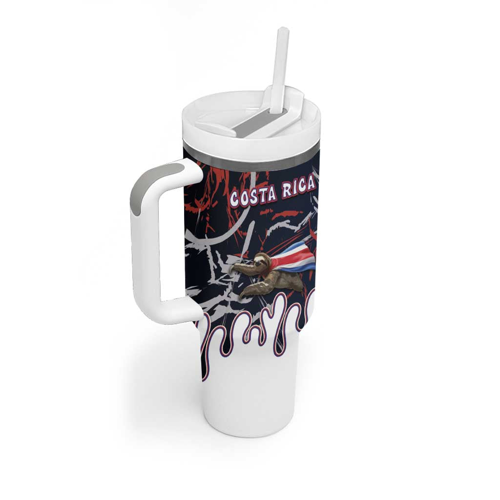 Personalized Costa Rica Tumbler With Handle Flying Sloth - Wonder Print Shop