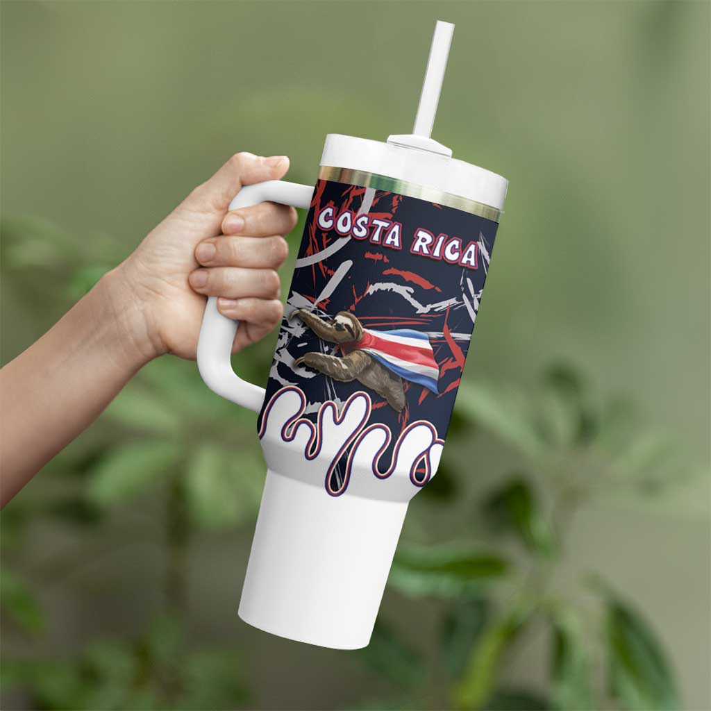 Personalized Costa Rica Tumbler With Handle Flying Sloth - Wonder Print Shop