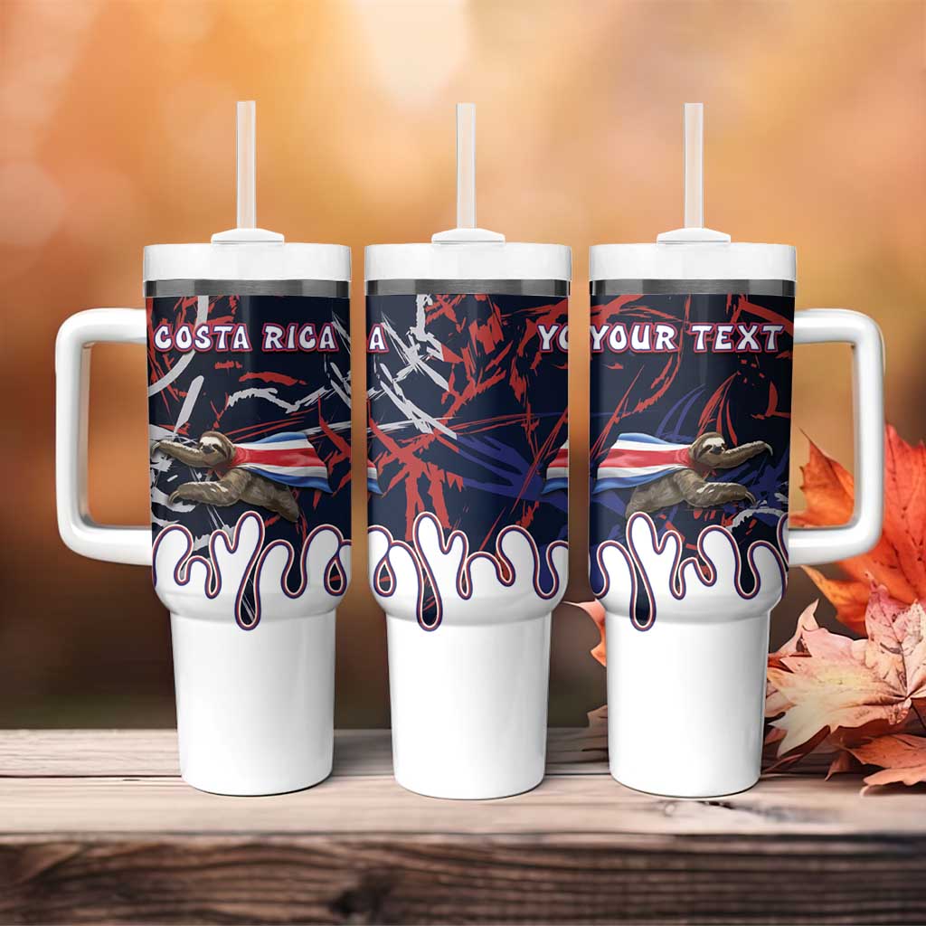 Personalized Costa Rica Tumbler With Handle Flying Sloth - Wonder Print Shop