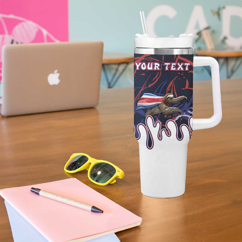 Personalized Costa Rica Tumbler With Handle Flying Sloth - Wonder Print Shop