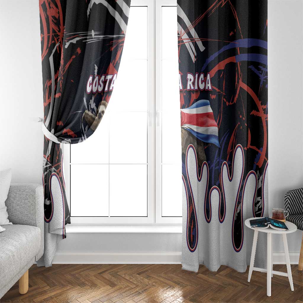 Costa Rica Window Curtain Flying Sloth - Wonder Print Shop