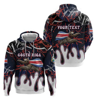 Personalized Costa Rica Zip Hoodie Flying Sloth - Wonder Print Shop