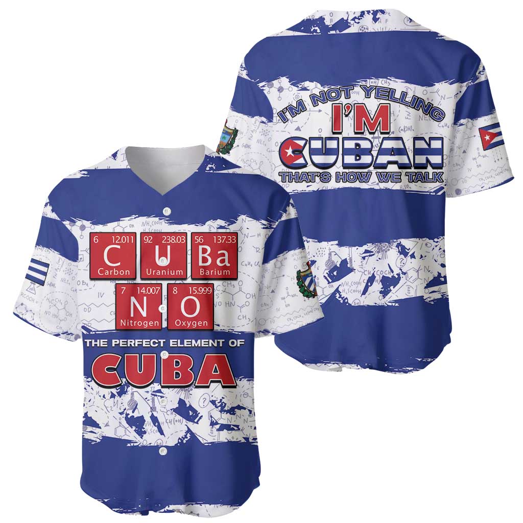 Cuba Baseball Jersey Cubano The Perfect Element - Wonder Print Shop