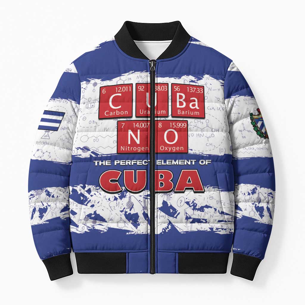 Cuba Bomber Puffer Jacket Cubano The Perfect Element - Wonder Print Shop