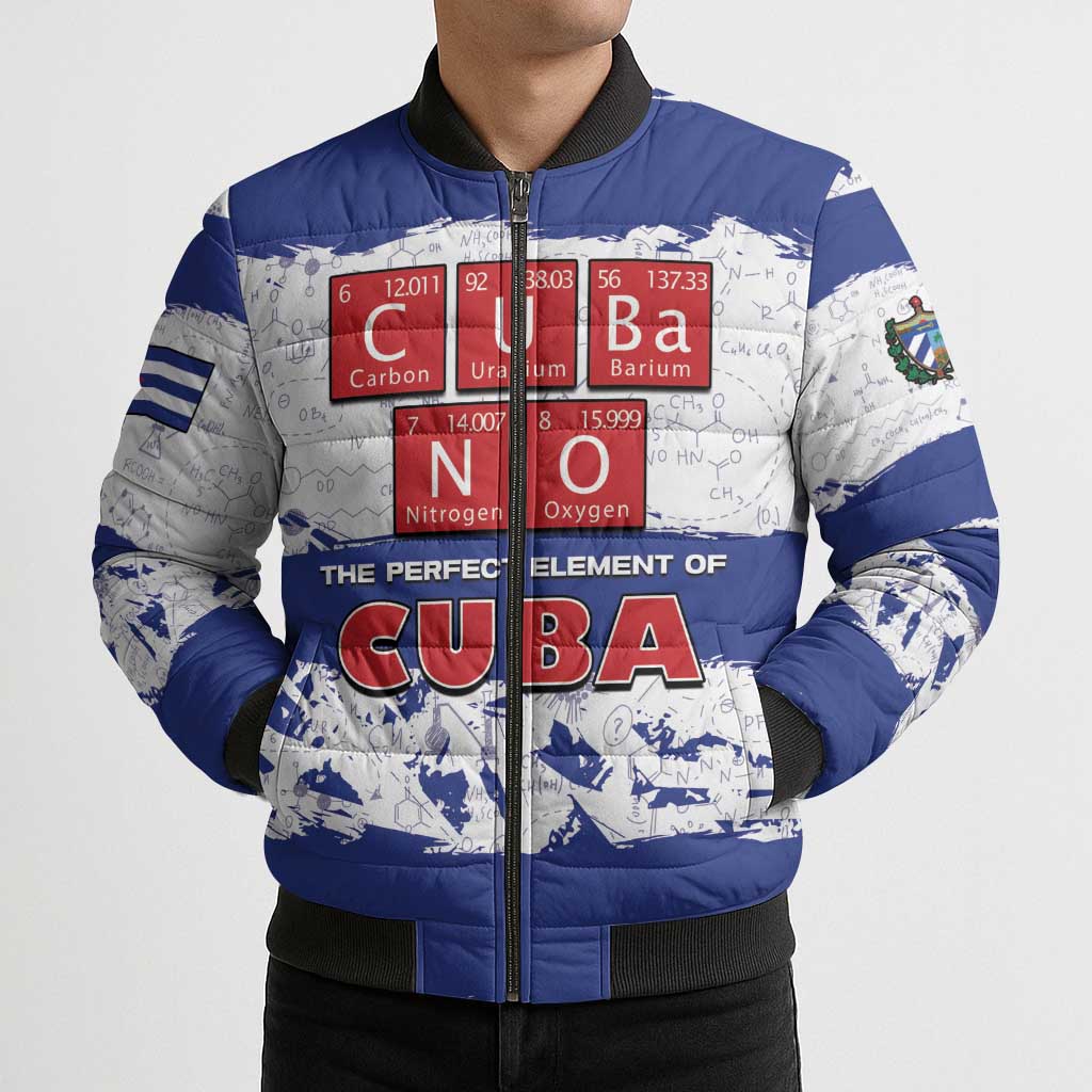 Cuba Bomber Puffer Jacket Cubano The Perfect Element - Wonder Print Shop