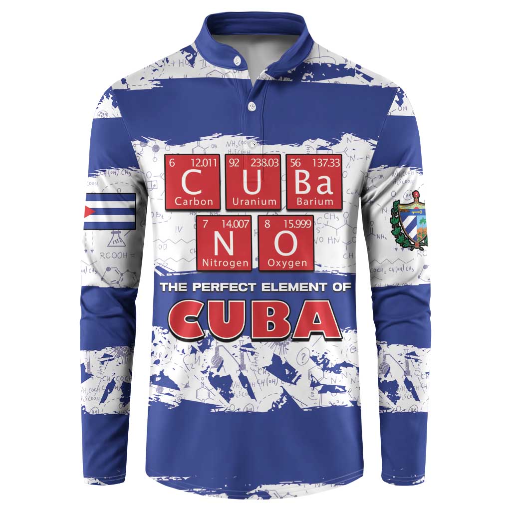 Cuba Button Sweatshirt Cubano The Perfect Element - Wonder Print Shop