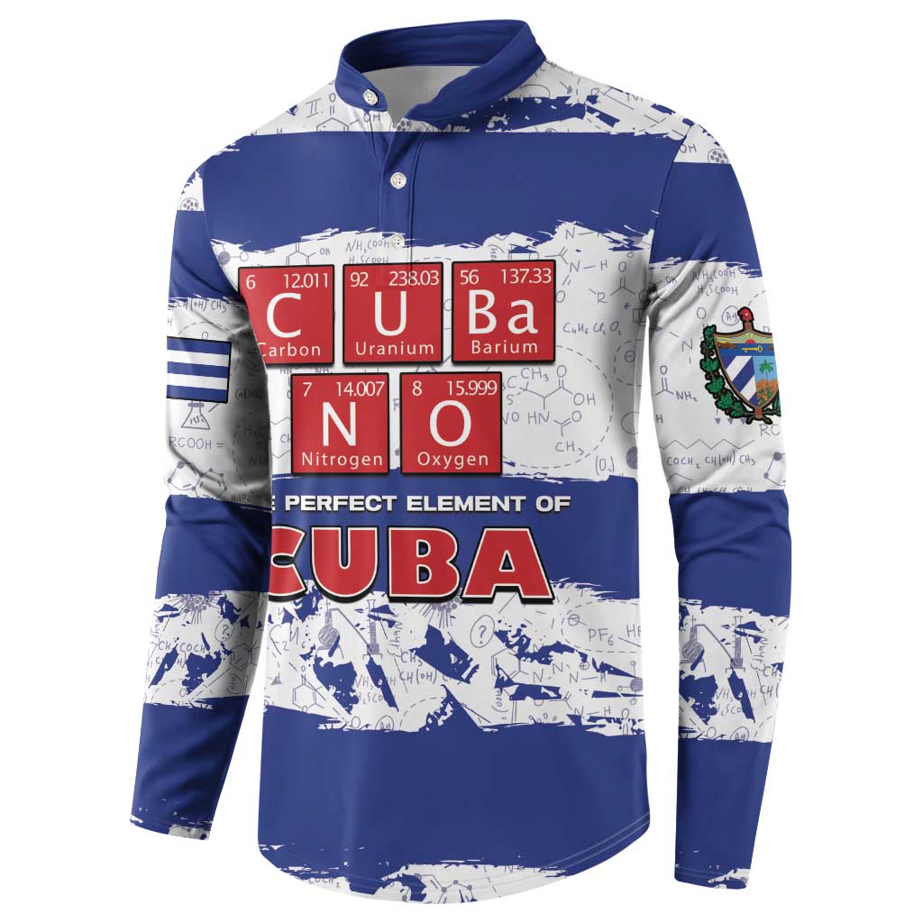 Cuba Button Sweatshirt Cubano The Perfect Element - Wonder Print Shop