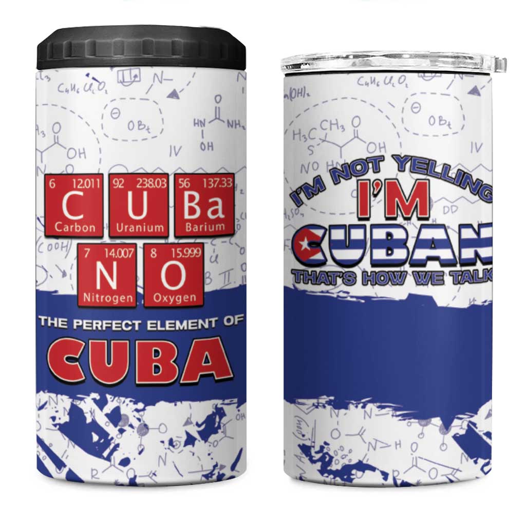Cuba 4 in 1 Can Cooler Tumbler Cubano The Perfect Element - Wonder Print Shop
