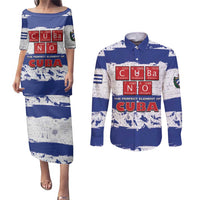 Cuba Couples Matching Puletasi and Long Sleeve Button Shirt Cubano The Perfect Element - Wonder Print Shop