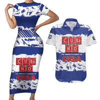 Cuba Couples Matching Short Sleeve Bodycon Dress and Hawaiian Shirt Cubano The Perfect Element - Wonder Print Shop
