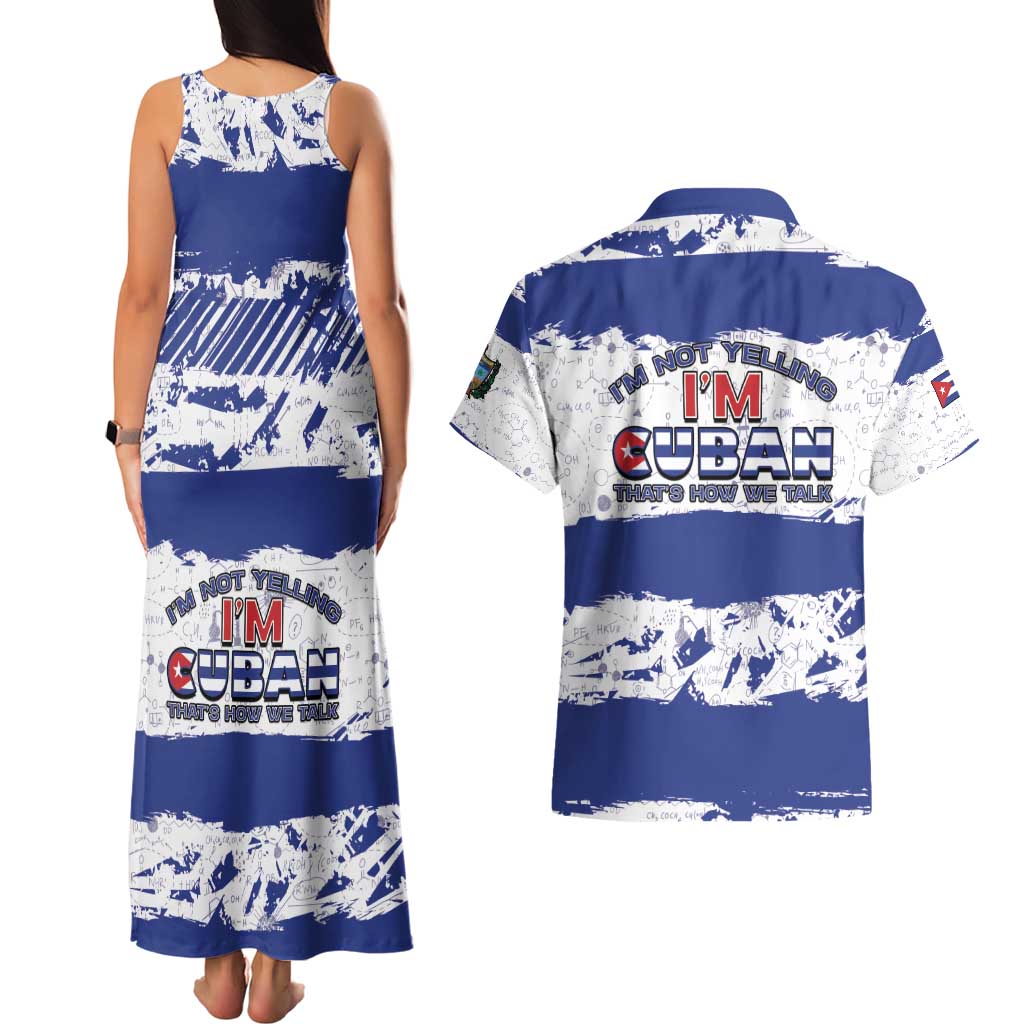 Cuba Couples Matching Tank Maxi Dress and Hawaiian Shirt Cubano The Perfect Element - Wonder Print Shop