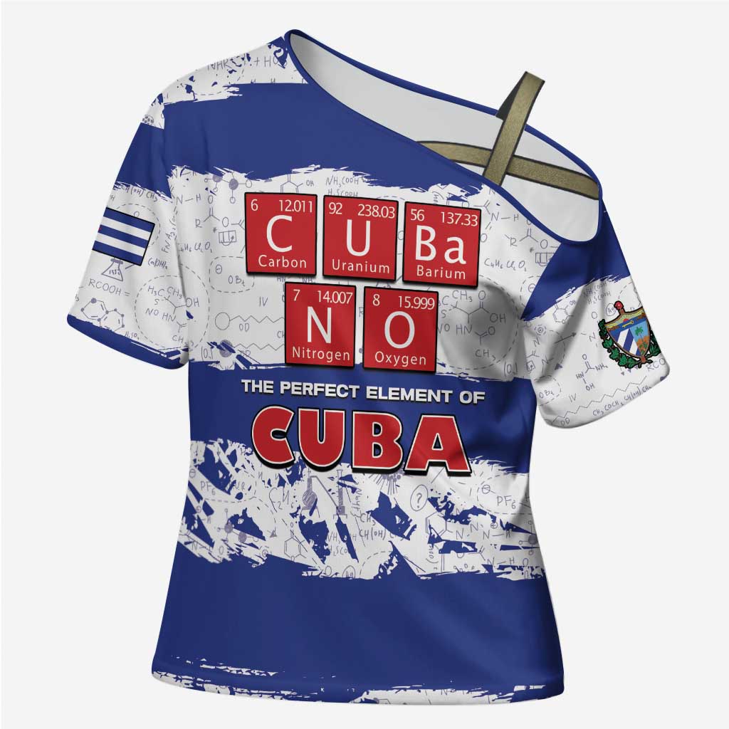 Cuba Cross Shoulder Shirt Cubano The Perfect Element - Wonder Print Shop