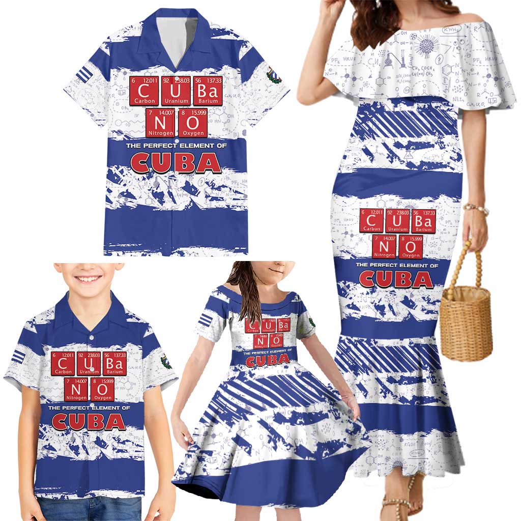 Cuba Family Matching Mermaid Dress and Hawaiian Shirt Cubano The Perfect Element - Wonder Print Shop