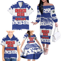 Cuba Family Matching Off The Shoulder Long Sleeve Dress and Hawaiian Shirt Cubano The Perfect Element - Wonder Print Shop