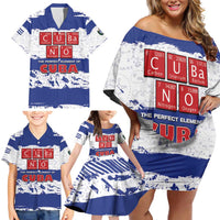 Cuba Family Matching Off Shoulder Short Dress and Hawaiian Shirt Cubano The Perfect Element - Wonder Print Shop