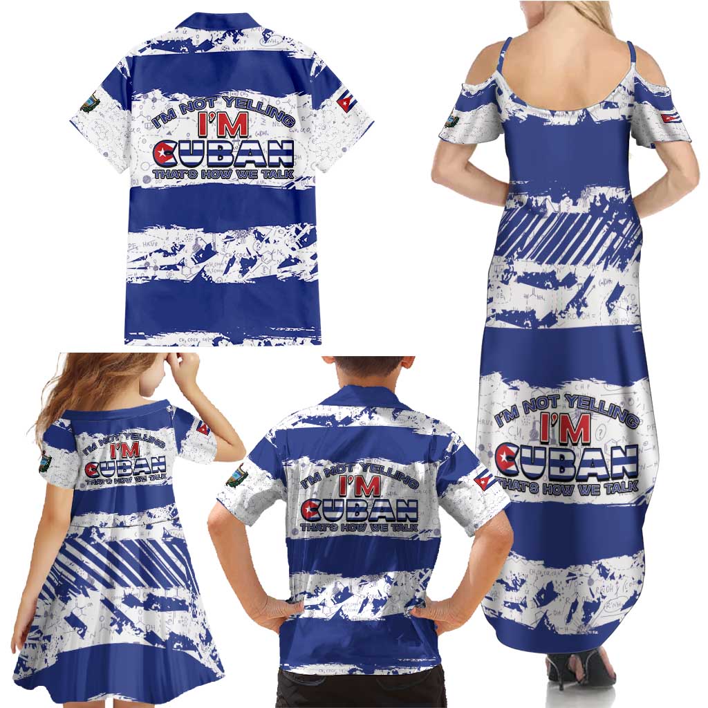 Cuba Family Matching Summer Maxi Dress and Hawaiian Shirt Cubano The Perfect Element - Wonder Print Shop