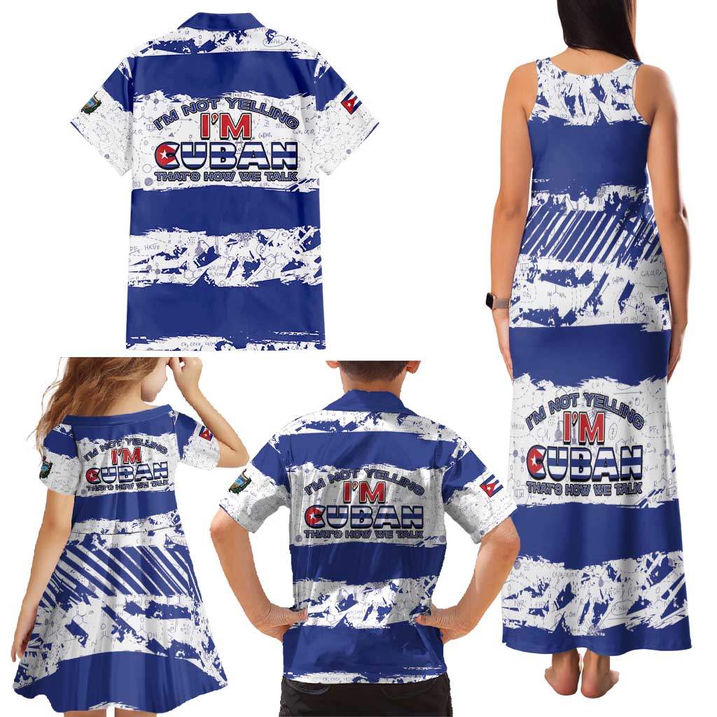 Cuba Family Matching Tank Maxi Dress and Hawaiian Shirt Cubano The Perfect Element - Wonder Print Shop