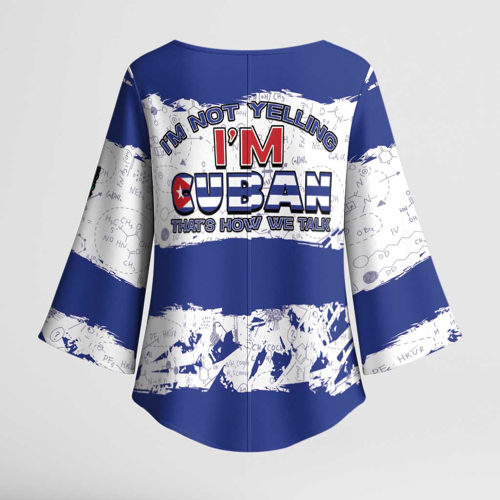 Cuba Kimono Sleeve Blouse Cubano The Perfect Element - Wonder Print Shop