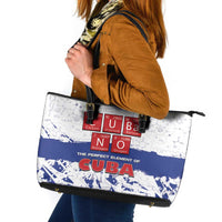 Cuba Leather Tote Bag Cubano The Perfect Element - Wonder Print Shop