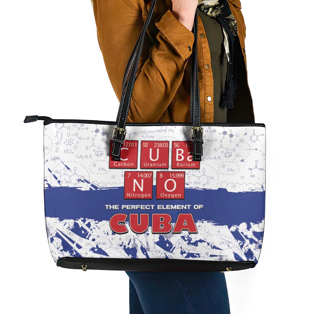 Cuba Leather Tote Bag Cubano The Perfect Element - Wonder Print Shop