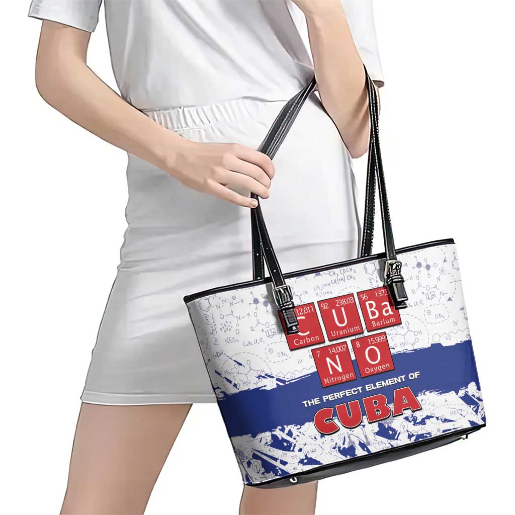 Cuba Leather Tote Bag Cubano The Perfect Element - Wonder Print Shop