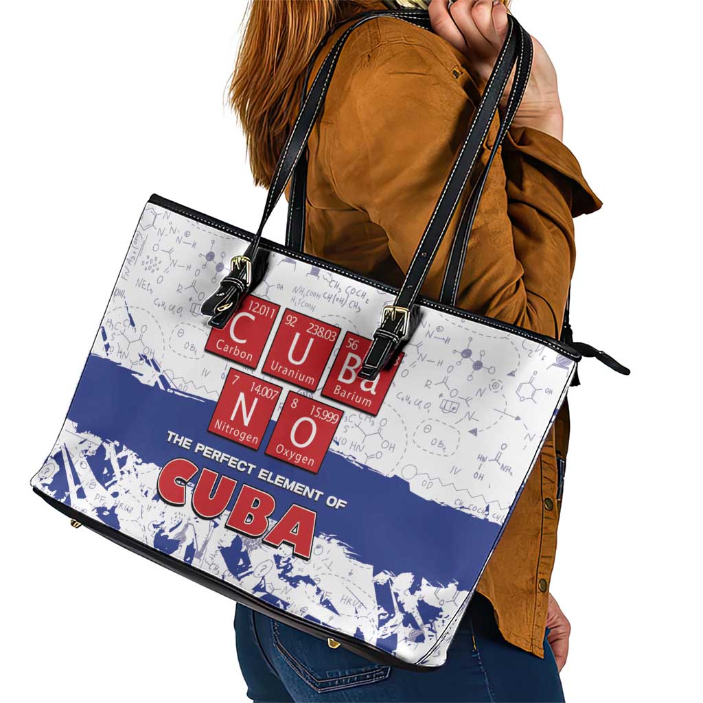 Cuba Leather Tote Bag Cubano The Perfect Element - Wonder Print Shop