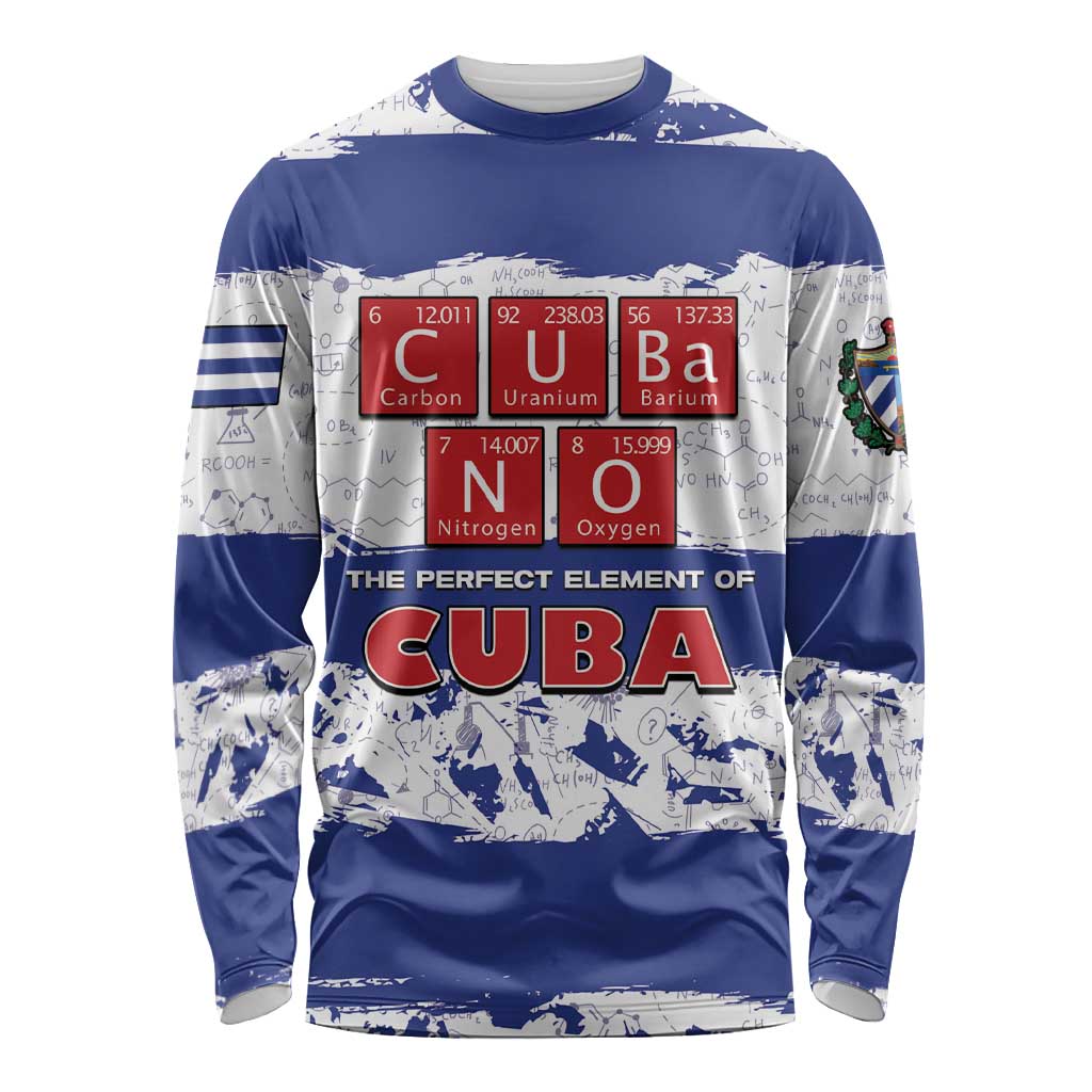 Cuba Long Sleeve Shirt Cubano The Perfect Element - Wonder Print Shop