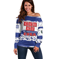 Cuba Off Shoulder Sweater Cubano The Perfect Element - Wonder Print Shop
