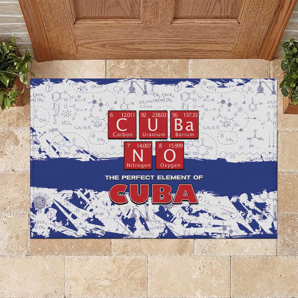 Cuba Rubber Doormat Cubano The Perfect Element - Wonder Print Shop