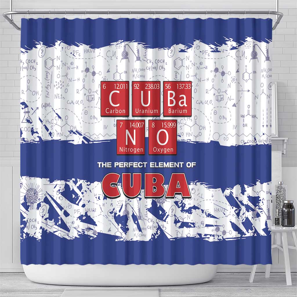 Cuba Shower Curtain Cubano The Perfect Element - Wonder Print Shop