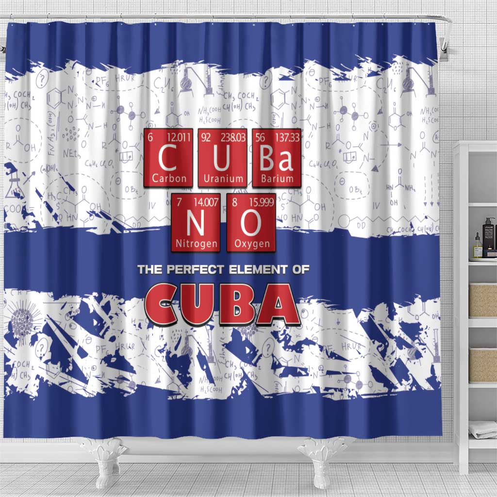 Cuba Shower Curtain Cubano The Perfect Element - Wonder Print Shop
