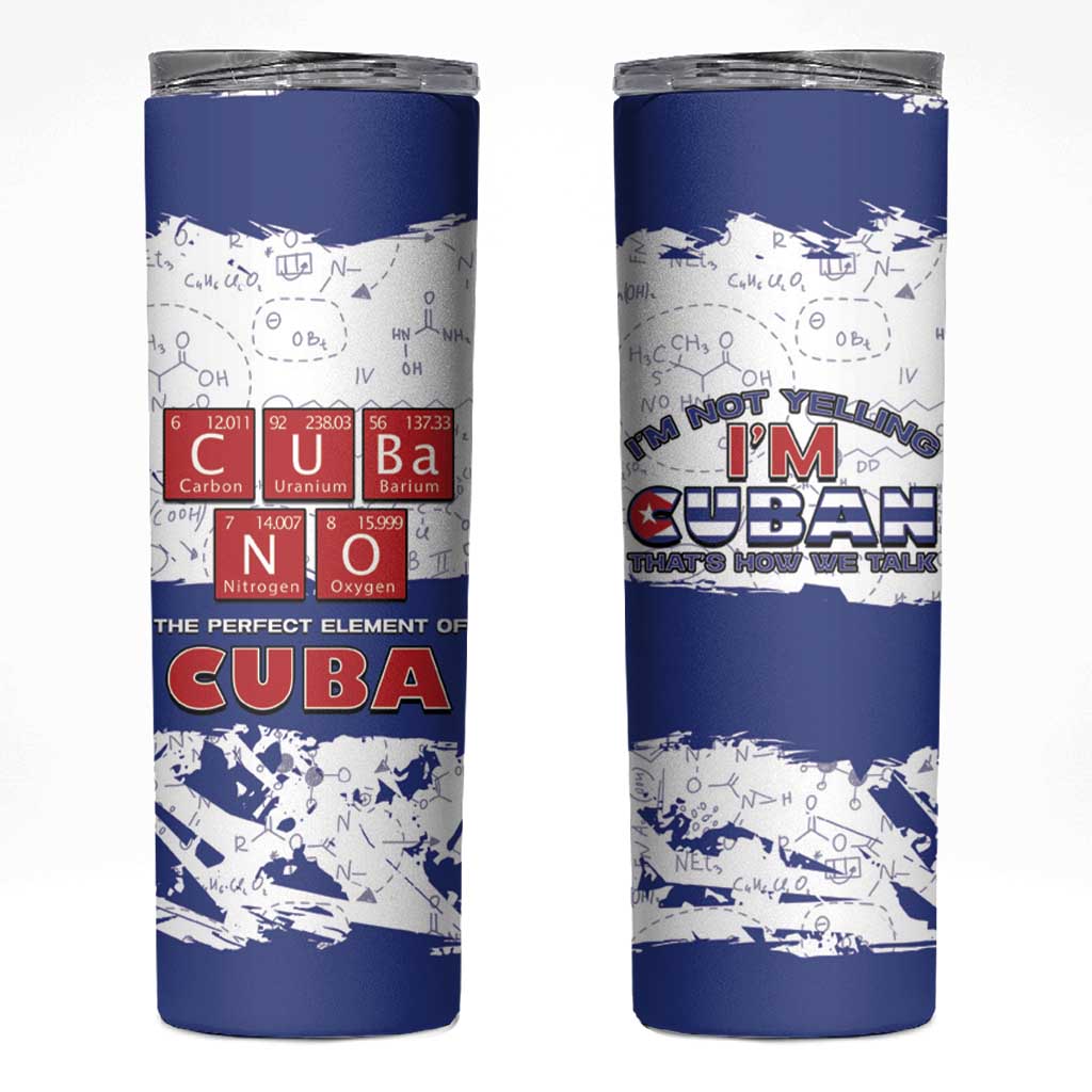 Cuba Skinny Tumbler Cubano The Perfect Element - Wonder Print Shop