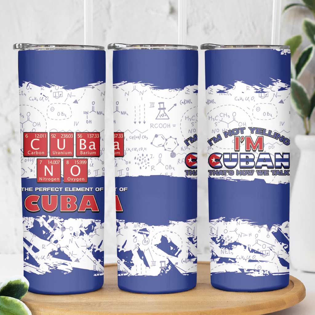 Cuba Skinny Tumbler Cubano The Perfect Element - Wonder Print Shop