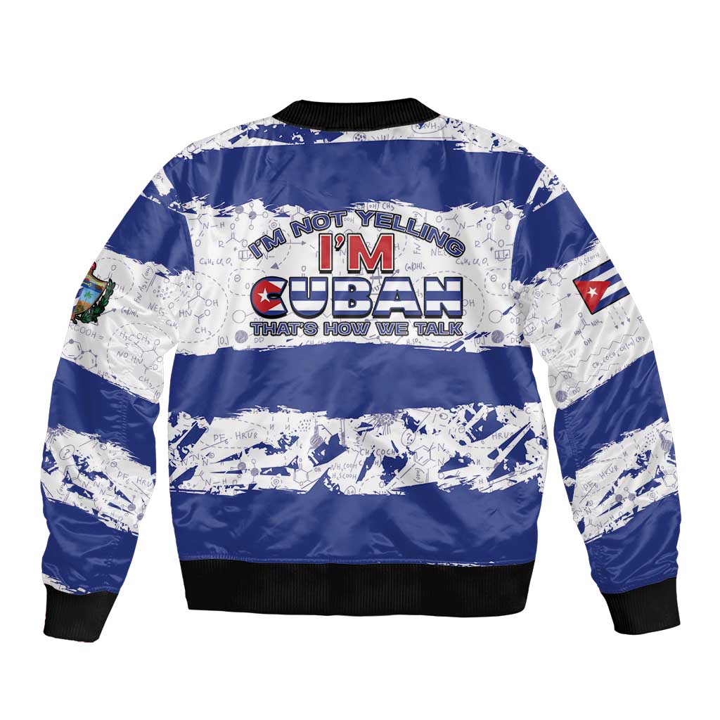 Cuba Sleeve Zip Bomber Jacket Cubano The Perfect Element - Wonder Print Shop