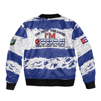 Cuba Sleeve Zip Bomber Jacket Cubano The Perfect Element - Wonder Print Shop