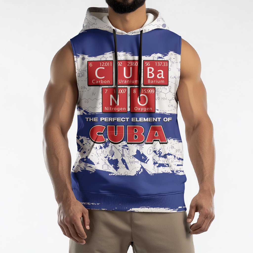 Cuba Sleeveless Hoodie Cubano The Perfect Element - Wonder Print Shop