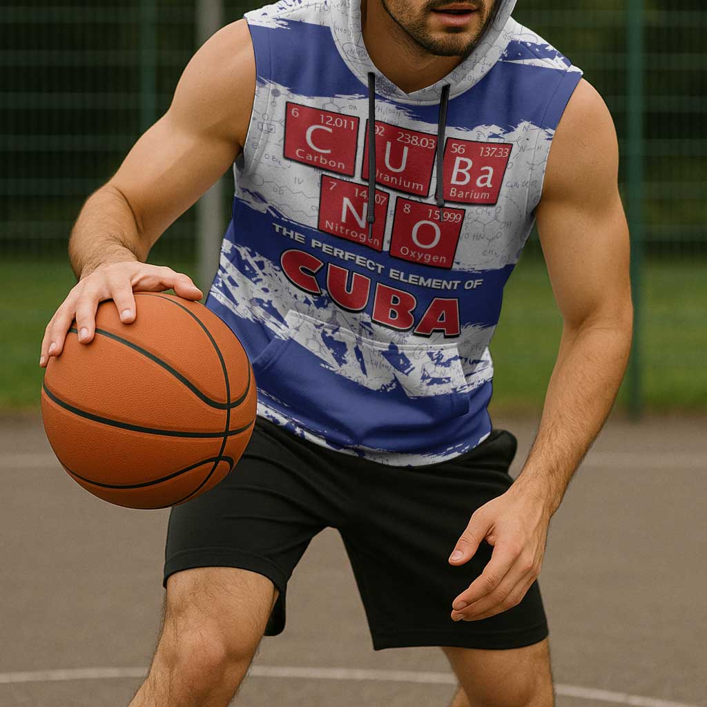 Cuba Sleeveless Hoodie Cubano The Perfect Element - Wonder Print Shop