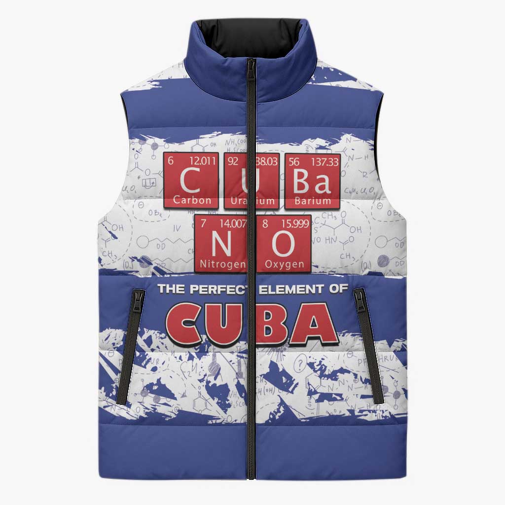 Cuba Sleeveless Puffer Jacket Cubano The Perfect Element - Wonder Print Shop