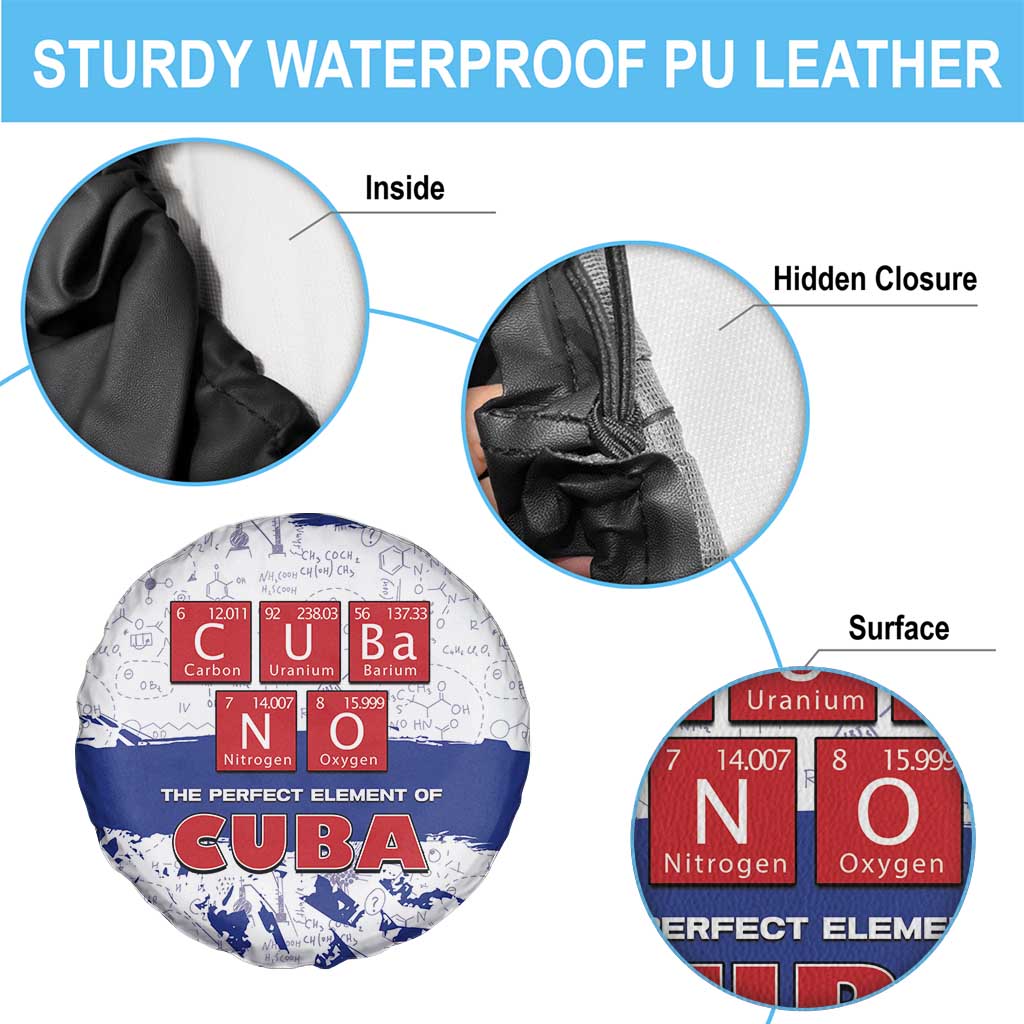 Cuba Spare Tire Cover Cubano The Perfect Element - Wonder Print Shop