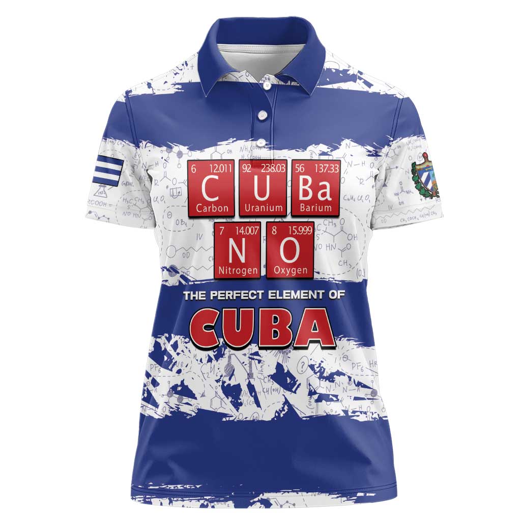 Cuba Women Polo Shirt Cubano The Perfect Element - Wonder Print Shop